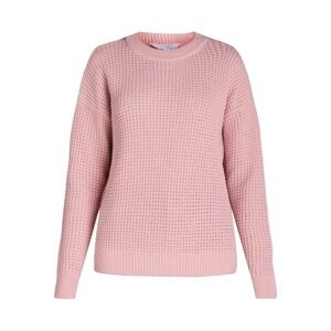 NWT Time and Tru Women's Waffle Crewneck Pullover Sweater‎ Pink Size 3XL (22)